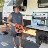 12m Premium Flat Out 15amp Extension Lead | with Compact Multi-Reel