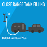 10m Flat Out Drink Water Hose | as 7.5m on Compact Multi-Reel & 2.5m Extension