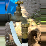 Tap Adaptor: ¾" & 1" to snap-on brass