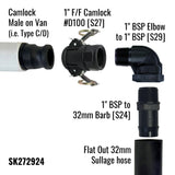 Camlock Adaptor | for use with Flat Out Sullage Hose