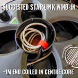 25cm Network Cable Conduit - best cable management for Starlink RV