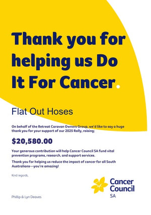 Congratulations to the Retreat Caravan Owners Club: Raising Over $20,000 for the Cancer Council of Australia!