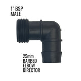 BSP Male threaded sullage hose connector for van outlet
