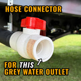 Adaptor for Flat Out Sullage Hose - BSP Male | (Your Van Has Female Threaded Grey Water Outlet)