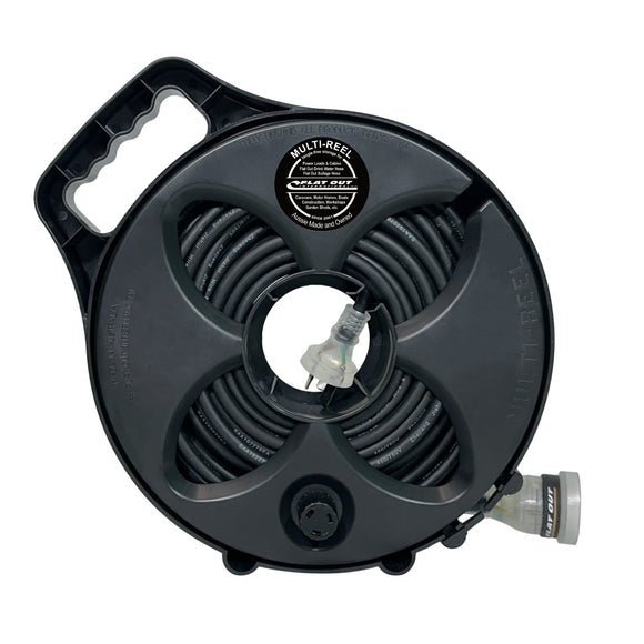 12m Premium Flat Out 15amp Extension Lead | with Compact Multi-Reel
