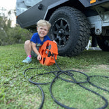 12m Premium Flat Out 15amp Extension Lead | with Compact Multi-Reel