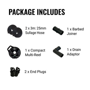 25mm Flat Out Sullage Hose 6m | as 3+3m on Compact Multi-Reel