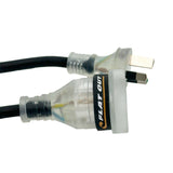 12m Premium Flat Out 15amp Extension Lead | with Compact Multi-Reel