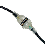 15m Premium Flat Out 15amp Extension Lead | with Compact Multi-Reel