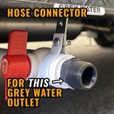 Adaptor for Flat Out Sullage Hose - BSP Female | (Your Van Has Male Threaded Grey Water Outlet)