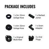 32mm Flat Out Sullage Hose: 9m on Original Multi-Reel