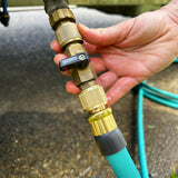 Flat Out Inline Shut-Off Valve | for tank filling, easy hose removal and flow control