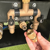 Brass Caravan Tap Dust Cap | Snap-On Water Inlet Dust & Wasp Stopper