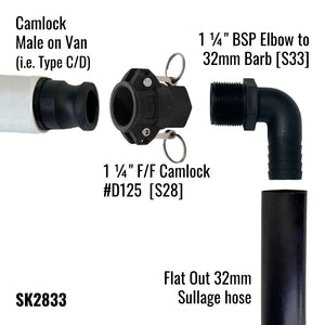 Camlock Adaptors for Flat Out Sullage Hose