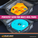 Padded MULTI-REEL Storage bag | Caravan organiser bag with Breather Mesh for Multi-Reel Pair