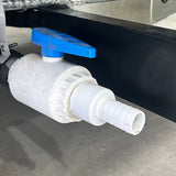 Adaptor for Flat Out Sullage Hose - Flexy Elbow | (Your van outlet has a raw pipe or horizontal barb)