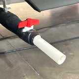 Adaptor for Flat Out Sullage Hose - Flexy Elbow | (Your van outlet has a raw pipe or horizontal barb)