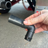 Adaptor for Flat Out Sullage Hose - Flexy Elbow | (Your van outlet has a raw pipe or horizontal barb)