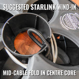 25cm Network Cable Conduit - best cable management for Starlink RV